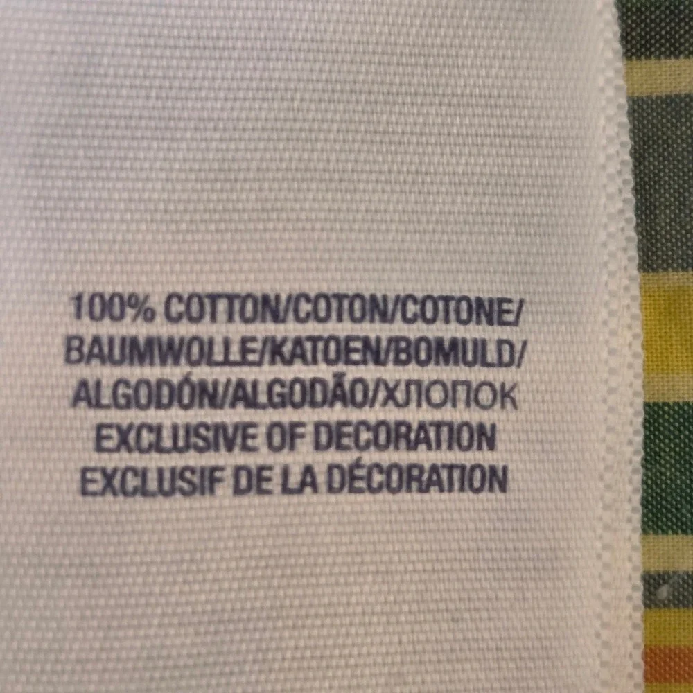 Ralph Lauren Boys XL 18-20 Yellow Blue Plaid Button Down‎ Long Sleeve Shirt